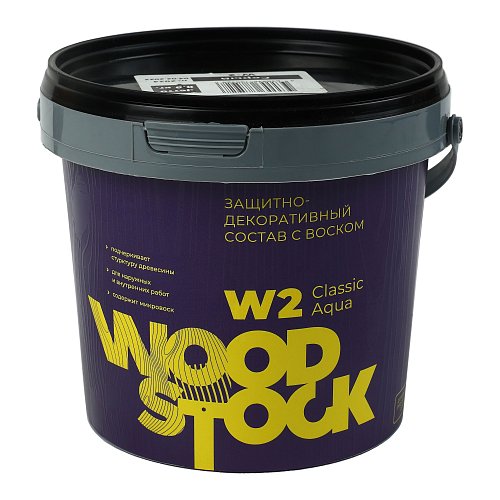 Защитно-декоративный состав с воском Woodstock W2